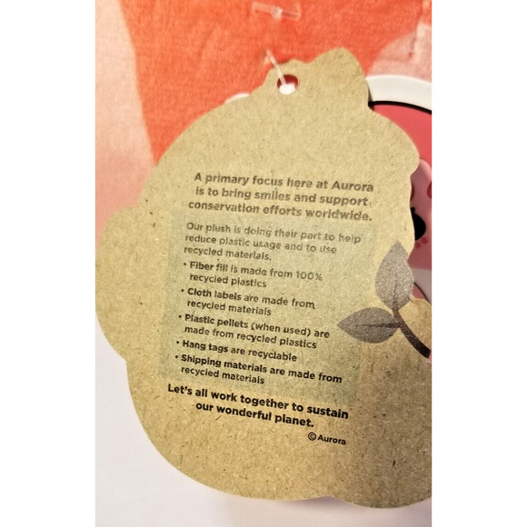 Strawberry Nomwhal Plush Narwhal Tasty Peach Studios Aurora 7in with TAGS - Picture 10 of 10